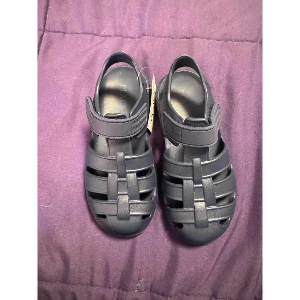 The Childrens Place Boys Navy Blue Fisherman Jelly Sandals Size 10 Toddler NWT